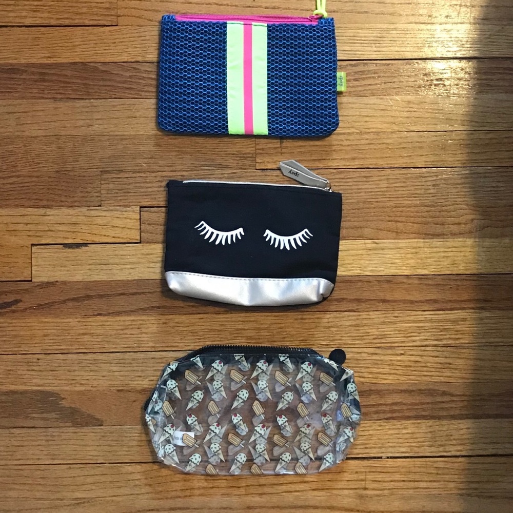 3 Ipsy makeup bags
